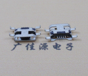 江苏MICRO USB 5PIN接口 沉板1.6MM 四脚插板无导位