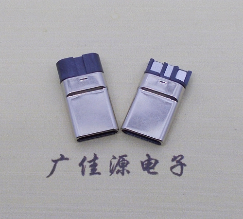 江苏焊线式 type c11p拉伸公头连接器总体长15.9mm