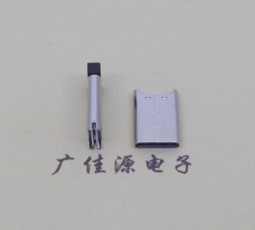 江苏USB-C接口TYPE-C24P公头夹板0.7mm厚度PCB板 外壳拉伸式和铆压式具有高速数据传输和快速充电音频功能