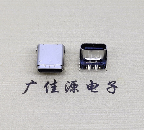 江苏type c24p板上母口CL=3.4,DIP+SMT端子DIP脚长1.8连接器