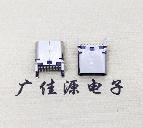 江苏USB 3.1TYPE-C16Pin立贴母头座子引脚接线正负级详解